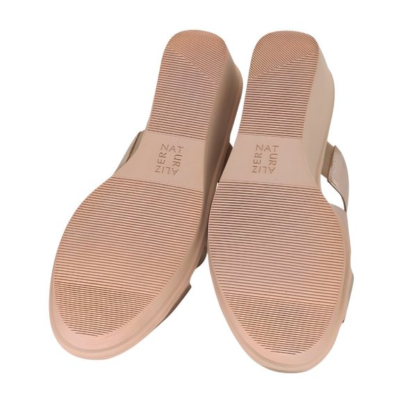 Naturalizer Womens Rowena Wedge Sandal, Warm Silver, Size 8 - Picture 3 of 8